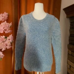 J. Crew Light Blue Fuzzy Sweater